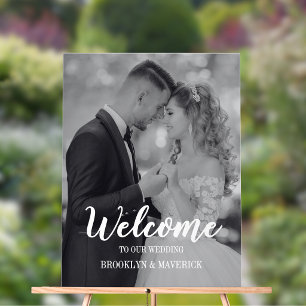 Bienvenue Mariage Photo Moderne