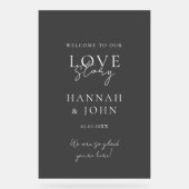 Bienvenue ! Moderne, Calligraphie, Mariage (Recto)