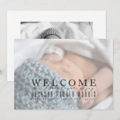 Bienvenue Notre Offre De Joie | Faire-part bébé (Devant / Derrière)