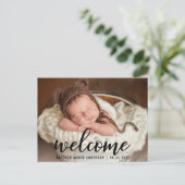 Bienvenue Nouveau Faire-part bébé (Debout devant)