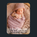 Bienvenue Nouveau Magnet photo Faire-part bébé<br><div class="desc">Bienvenue Nouveau Magnet photo Faire-part bébé</div>