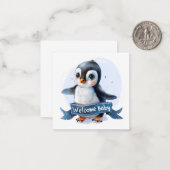 Bienvenue Nouvelle carte bébé (Devant/Arrière en situation)