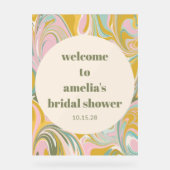 Bienvenue personnalisée à la réception de mariage  (Recto)