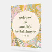 Bienvenue personnalisée à la réception de mariage  (Angle)