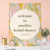 Bienvenue personnalisée Mariage pastel marbré (Mariage)