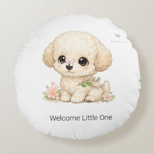 Bienvenue petit chibi jouet peluche rond Coussin C