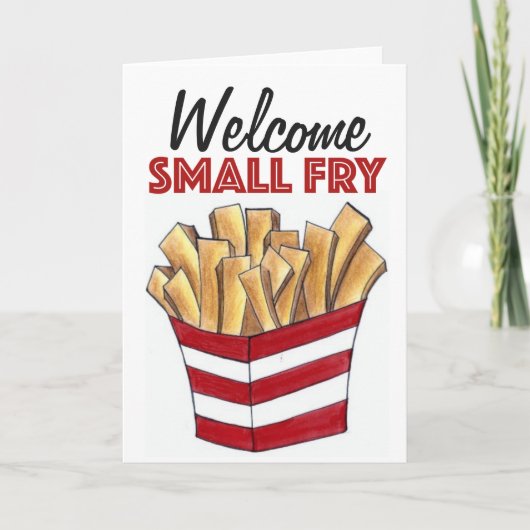 Bienvenue Petite Fry Fries Français Nouvelle Carte (Devant)