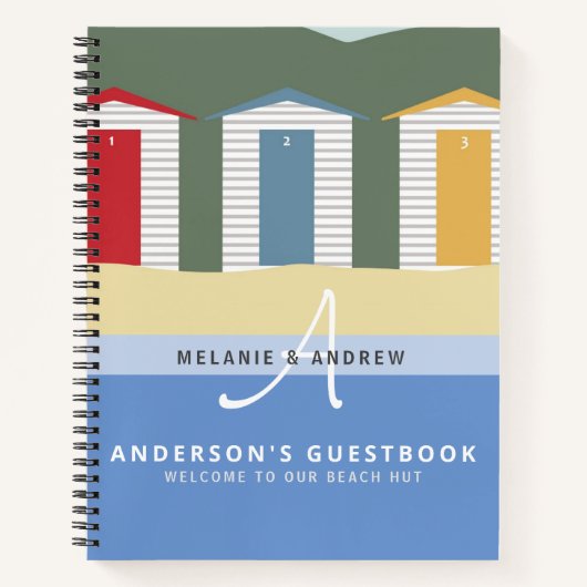 Bienvenue PLAGE HUT Livre d'or Monogram Fun (Devant)