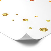 Bienvenue Poster de fête d'anniversaire Citrouille (Coin)