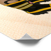 Bienvenue Poster du Baby shower de pompier Little  (Coin)