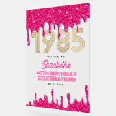 Bienvenue pour les 40 ans de 1985 avec paillettes  (Angle)