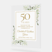 Bienvenue pour les 50 ans de mariage avec de la ve (Angle)