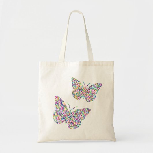 "Bienvenue, printemps !" Sac fourre-tout papillon (Devant)