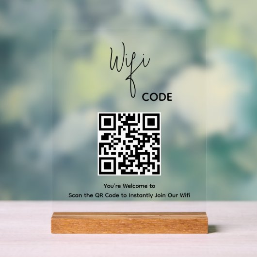 Bienvenue QR Code Scan pour connecter le Wi-Fi (Neutre)
