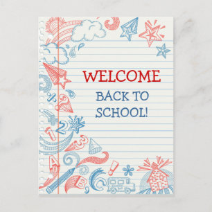 Bienvenue Retour à la carte postale de l'école