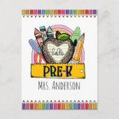 Bienvenue Retour À L'École Carte Postale Photo (Devant)