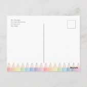 Bienvenue Retour à l'école Modèle de carte postale (Dos)