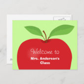 Bienvenue retour de la carte postale de l'enseigna (Devant / Derrière)