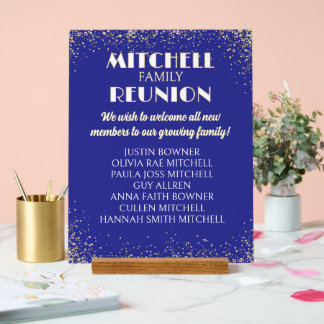 Bienvenue ! Réunions de famille Nouveaux membres
