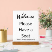 Bienvenue S'il vous plaît, prenez un siège Nous se (Mariage)