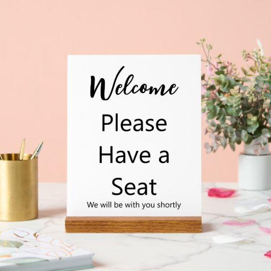 Bienvenue S'il vous plaît, prenez un siège Nous se (Mariage)