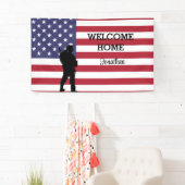 Bienvenue Soldat | Bannière du drapeau militaire (En situation)