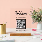 Bienvenue Soyez Notre Invité Scan For QR Code Wifi (Mariage)