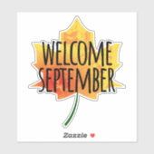 Bienvenue Sticker Septembre (Feuille)