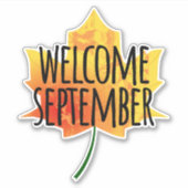Bienvenue Sticker Septembre (Devant)