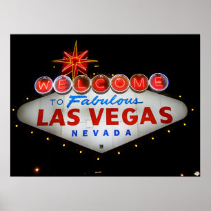Bienvenue sur Fabulous Las Vegas Neon Poster Impri