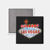Bienvenue sur Fabulous Las Vegas Nevada Magnet (Recto/Verso)