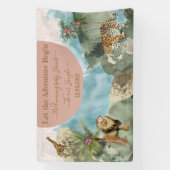 Bienvenue sur la bannière du baby shower de la jun (Verticale)