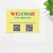 BIENVENUE sur la carte de profil de voisinage (Bureau)