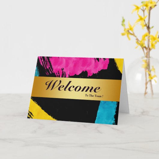 Bienvenue Sur La Carte De Vente D'Or Minimal Team (Fleur jaune)