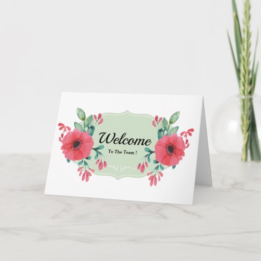 Bienvenue Sur La Carte D'Équipe (Devant)