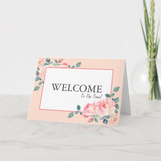 Bienvenue sur la carte d'équipe (Devant)