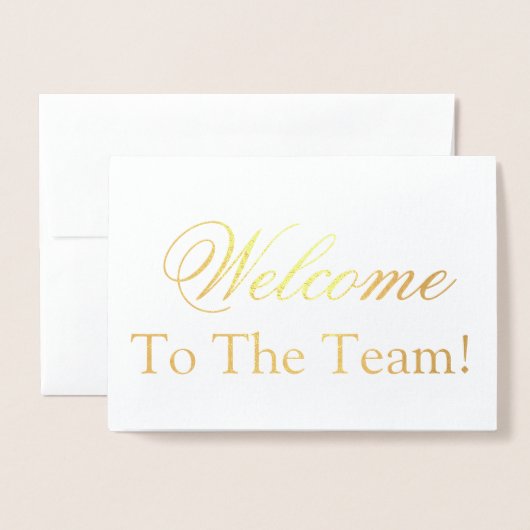 Bienvenue Sur La Carte Foil Team (Devant avec enveloppe)