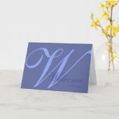 Bienvenue Sur La Carte Monogramme Team (Fleur jaune)