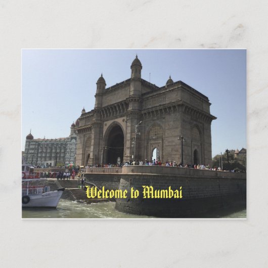 Bienvenue sur la carte postale de Mumbai (Devant)