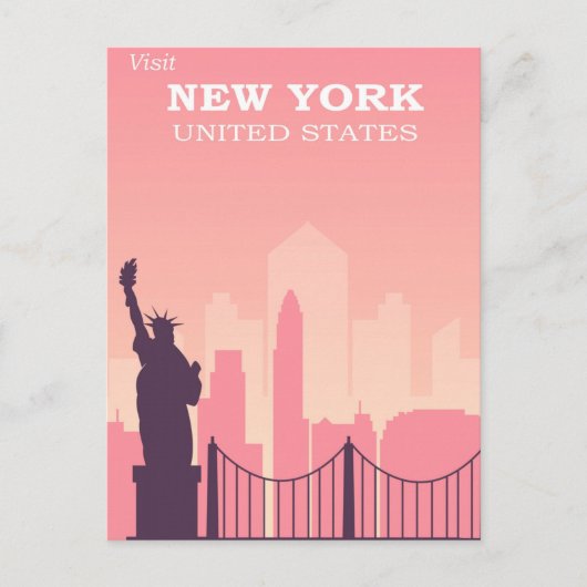 Bienvenue sur la carte postale de New York (Devant)