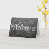 Bienvenue Sur La Carte Postale Team Chalkboard (Fleur jaune)