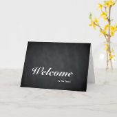 Bienvenue Sur La Carte Postale Team Chalkboard (Fleur jaune)