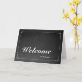 Bienvenue Sur La Carte Postale Team Chalkboard (Fleur jaune)