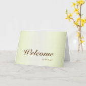 Bienvenue Sur La Carte Postale Team Green Minimal (Fleur jaune)