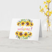 Bienvenue Sur La Carte Postale Team White (Fleur jaune)