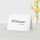 Bienvenue Sur La Carte Postale Team White (Fleur jaune)