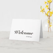 Bienvenue Sur La Carte Postale Team White (Fleur jaune)