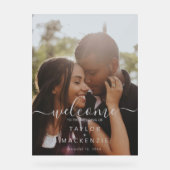 Bienvenue sur la photo personnalisée du mariage (Recto)