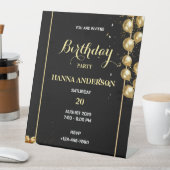 Bienvenue sur le panneau de piédestal de mon anniv (In SItu)