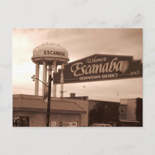 Bienvenue Sur Les Cartes Postales Escanaba (Devant)